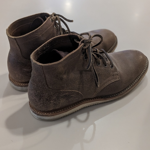 Viberg Service Boot - Natural Waxed Flesh and Mini Ripple Sole Size 10.5 - Picture 4 of 9